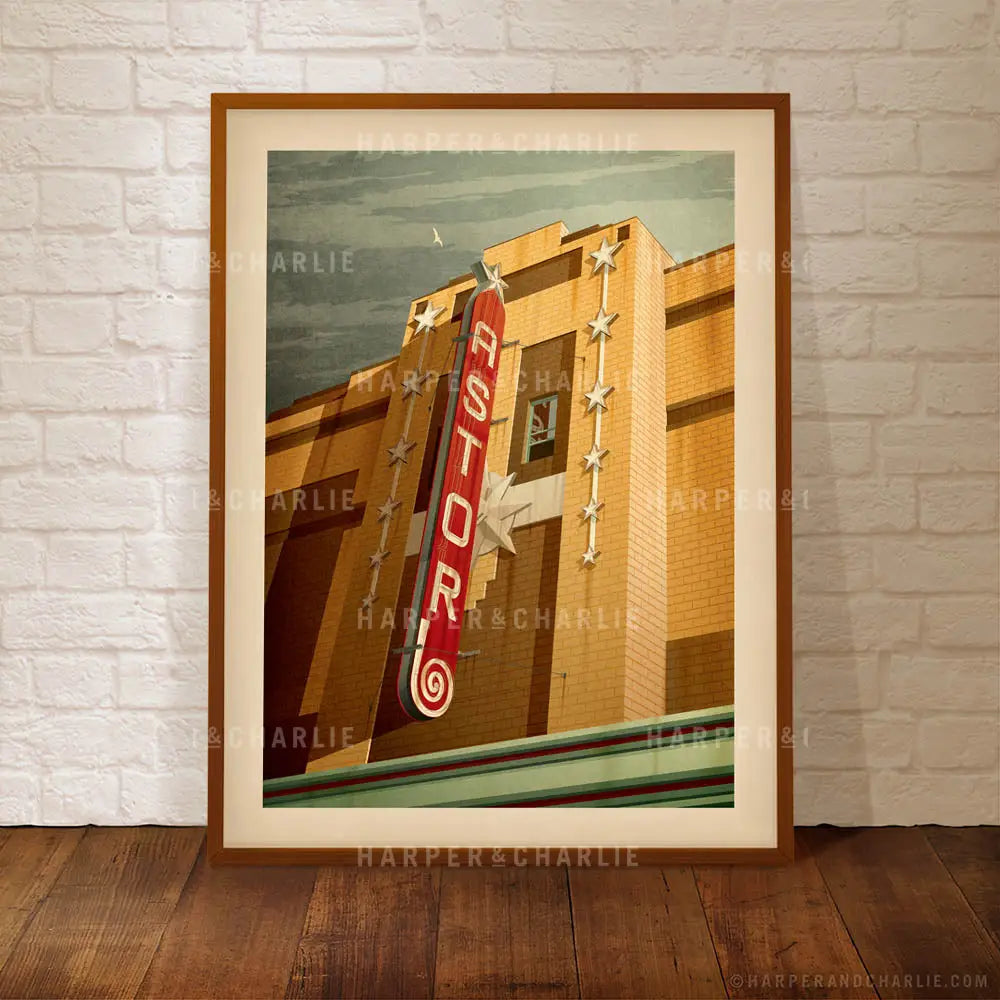 Astor Theatre, St Kilda, Vintage Melbourne Print