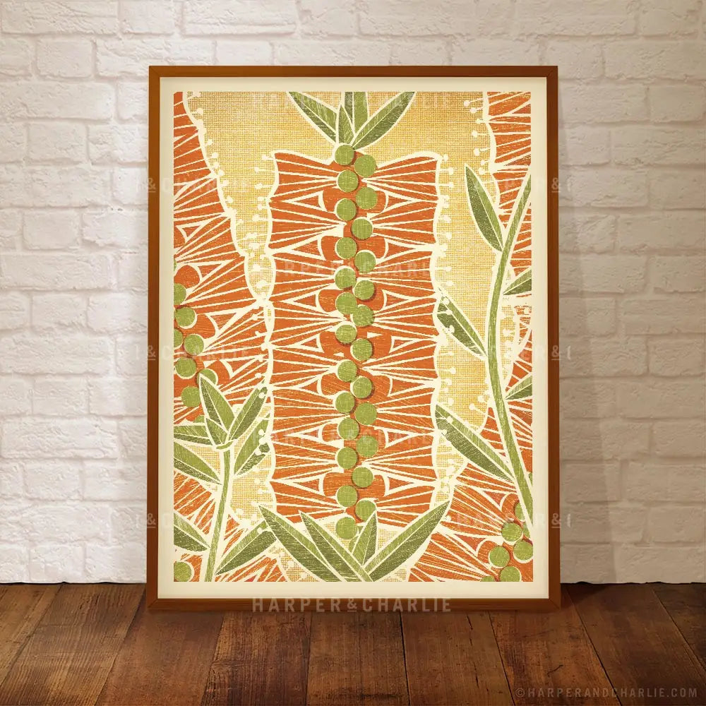 Australian Bottlebrush colour poster 