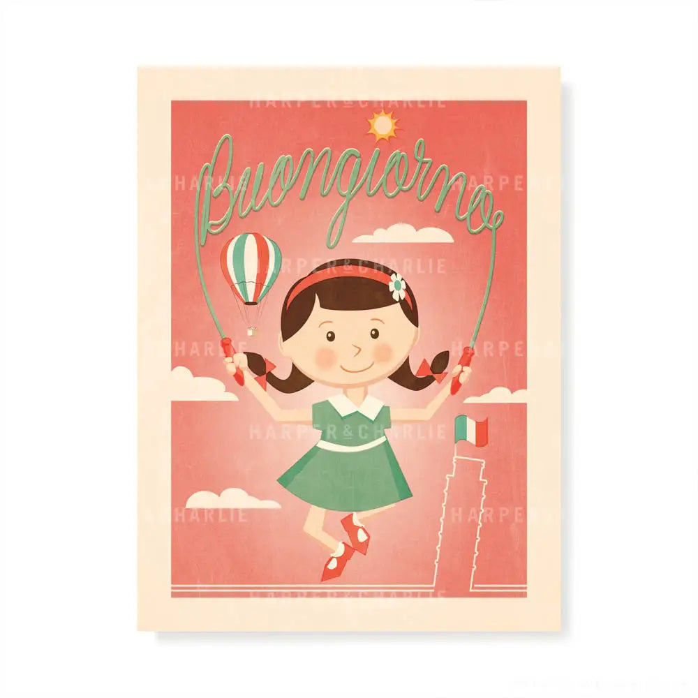 Buongiorno Kids Retro Colour Print by Harper and Charlie