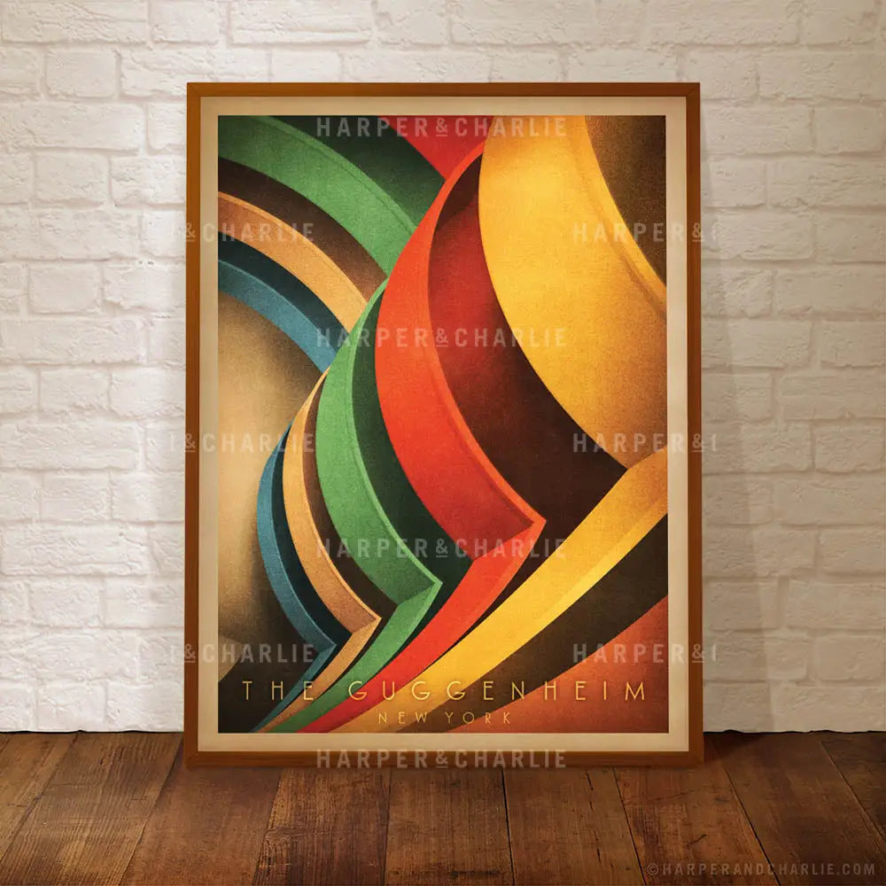 Guggenheim Interior, New York Colour Print
