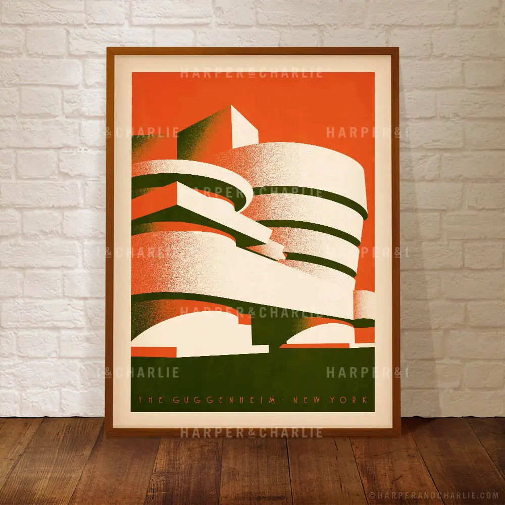 Guggenheim Museum Colour Print