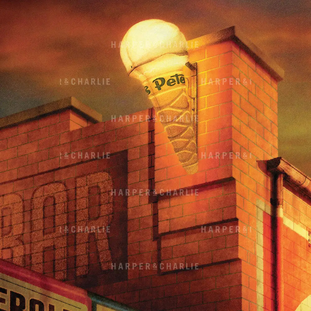 Milk Bar Corner Store Colour Print Close Up by Harper & Charlie