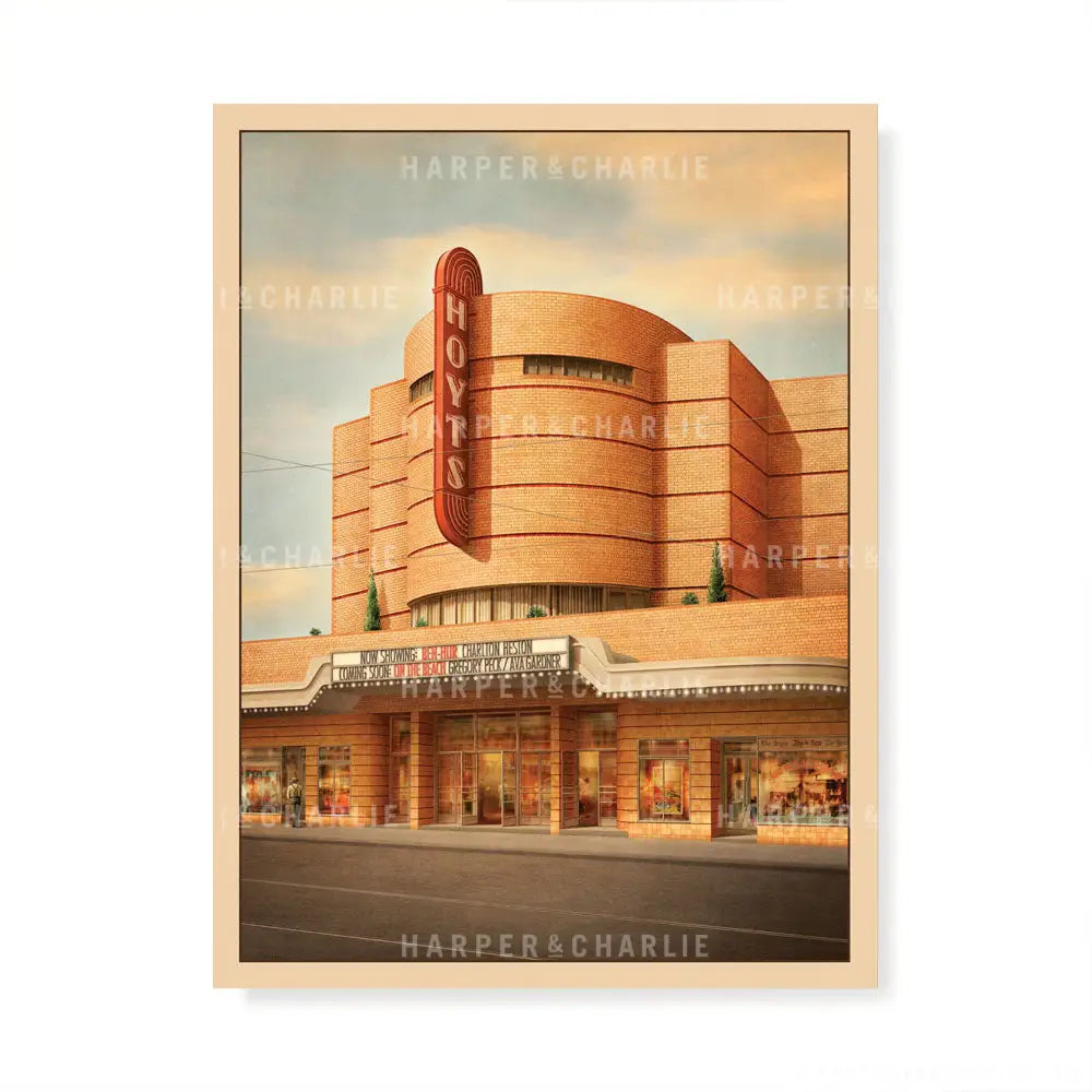 Padua Theatre Brunswick art print without text by Harper and Charlie