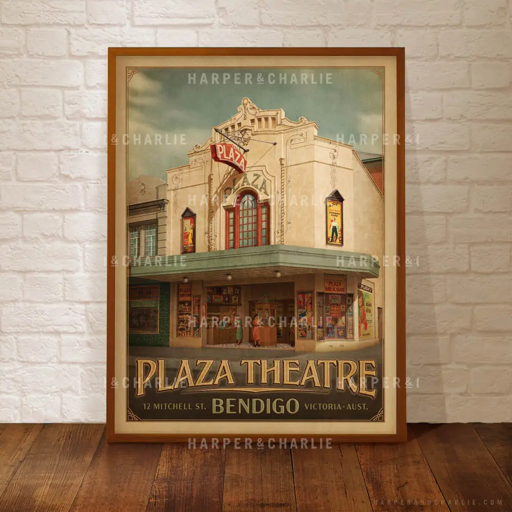 Plaza Theatre Bendigo Framed by Harper and Charlie