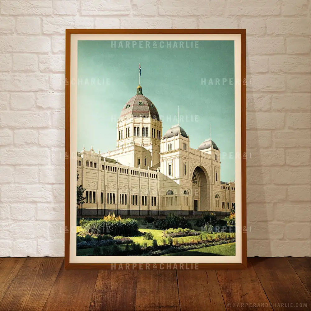 Royal Exhibition Building Blue Sky Framed Colour Print