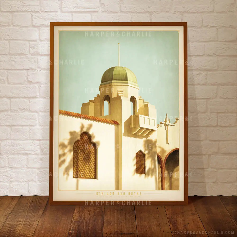 St Kilda Sea Baths St Kilda Melbourne Print by Harper and Charlie