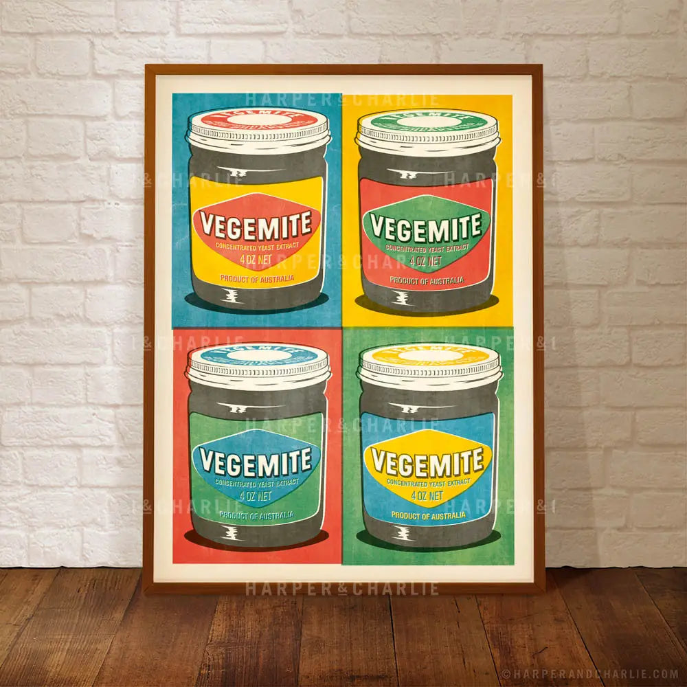 Vegemite Multiple Art Deco Australian Print