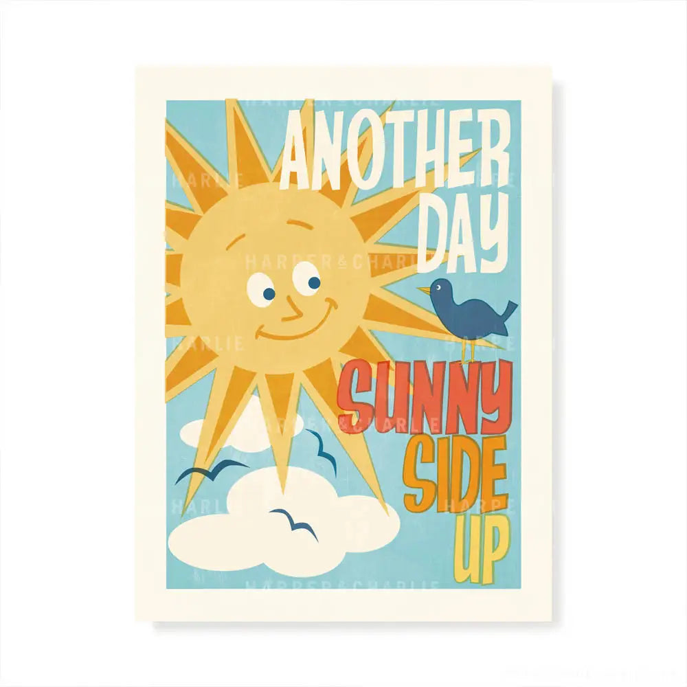 Another Day Sunny Side Up Retro Print