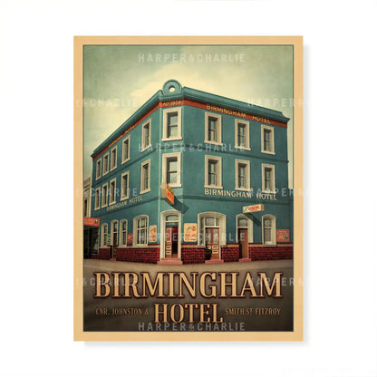 Birmingham Hotel Fitzroy Colour Art Print 