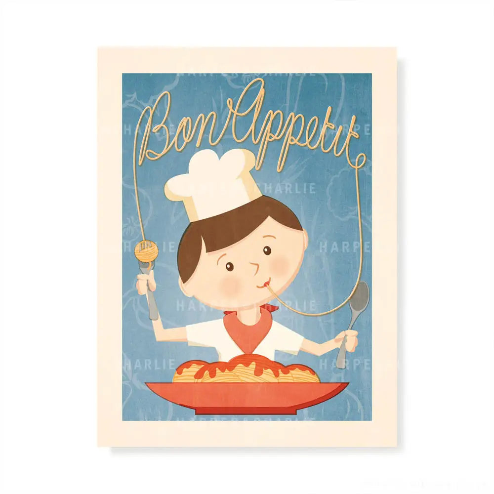 Bon Appetit Kids Print