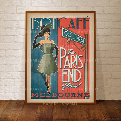 Bon Café, Vintage Melbourne Print