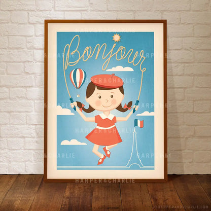 Bonjour Kids Print