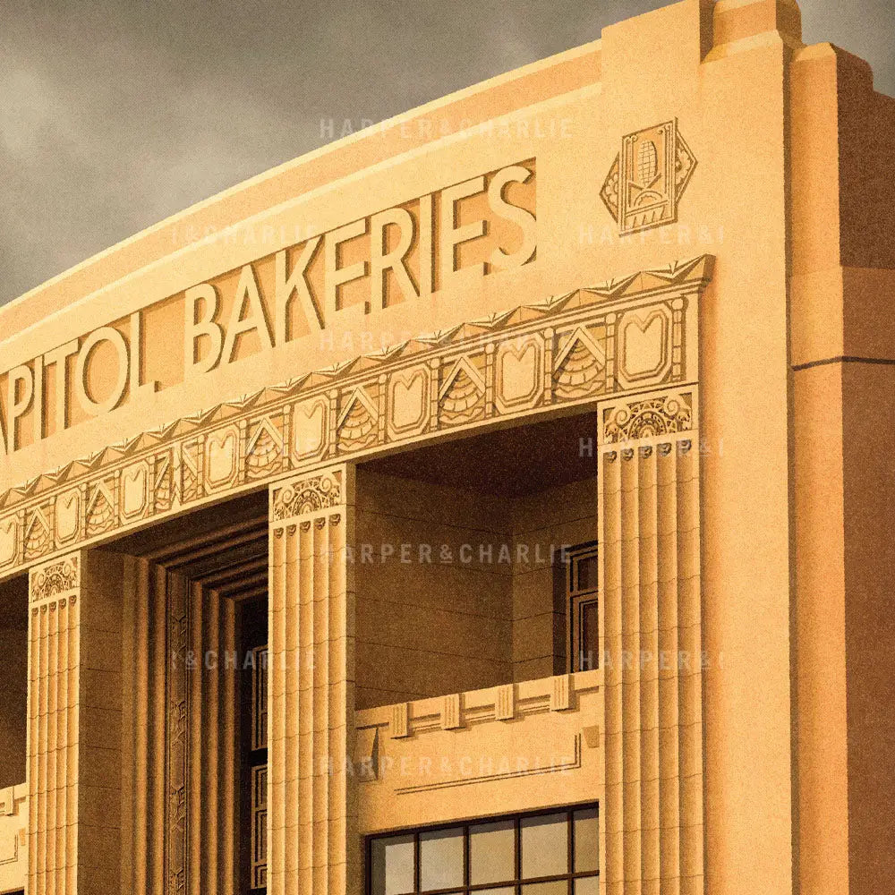 capital bakeries building south Yarra close up