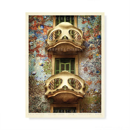 Casa Batlló Barcelona colour print by Harper and Charlie