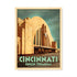 Cincinnati Union Terminal Ohio Portrait Colour Print by Harper and Charlie