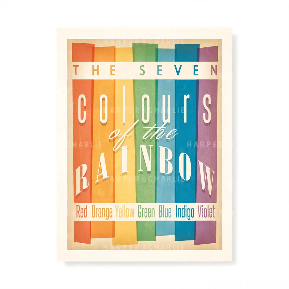 Colours of the Rainbow Kids Print