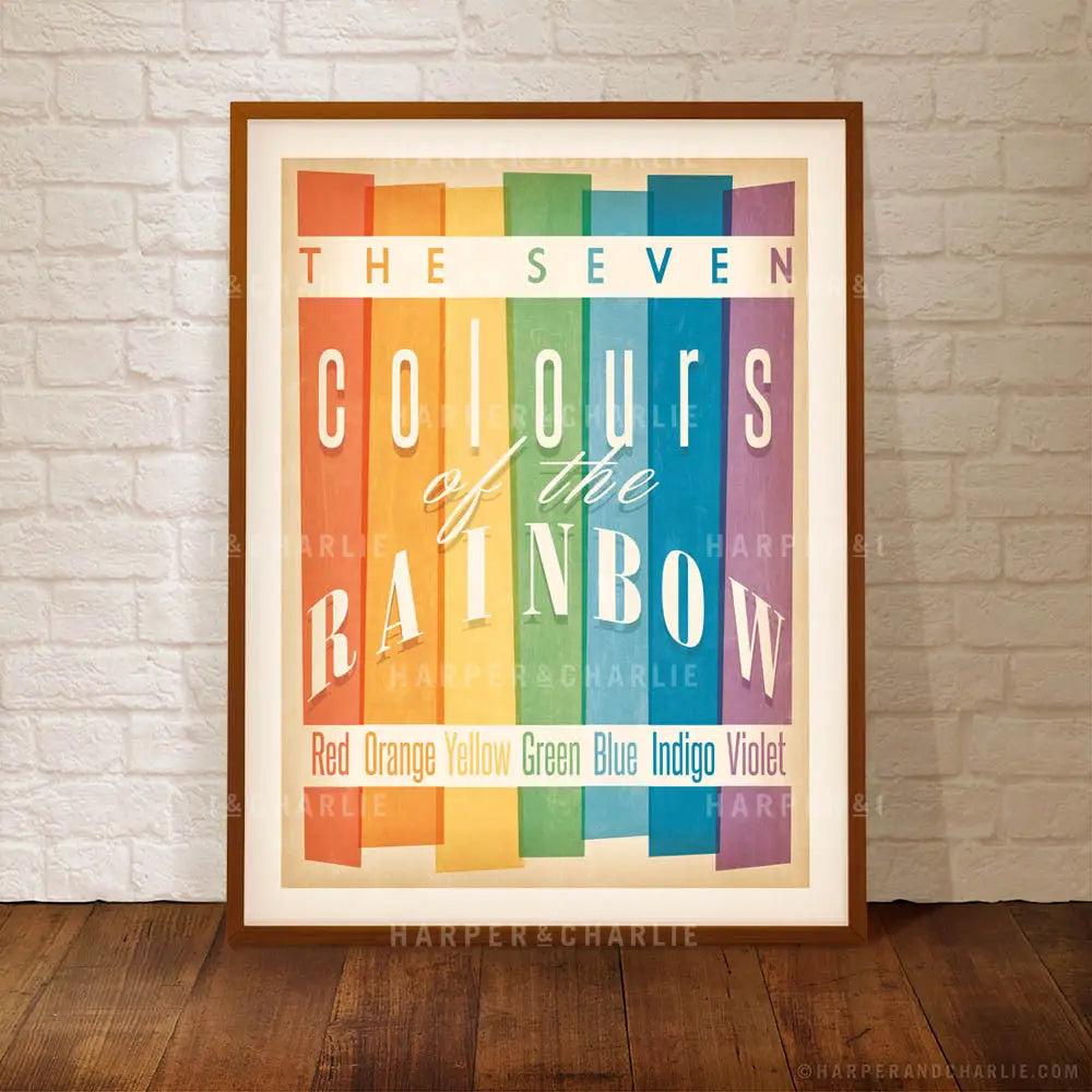 Colours of the Rainbow Kids Print