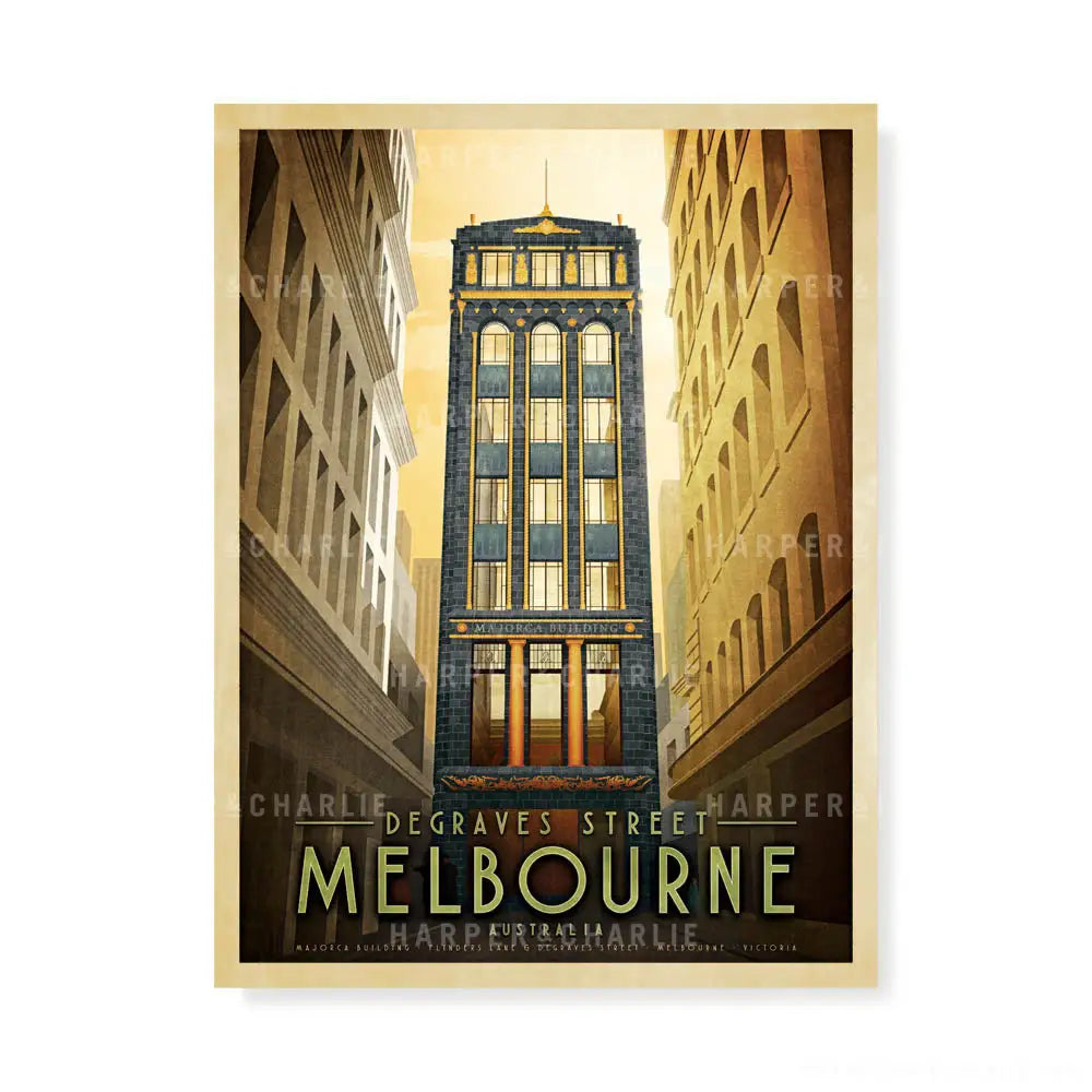 Degraves Street, Melbourne Print