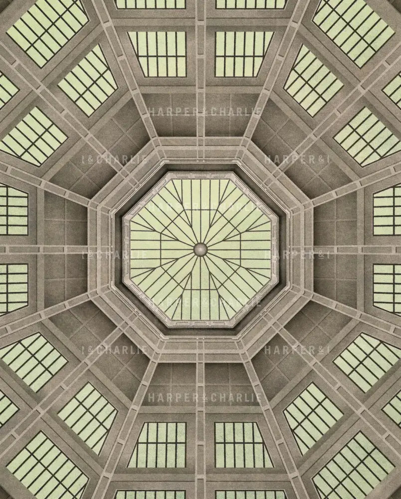 State Library Victoria Domed Reading Room, Melbourne Print, by Harper and Charlie