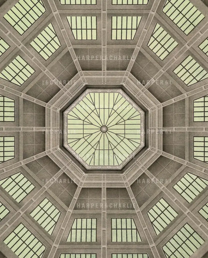 State Library Victoria Domed Reading Room, Melbourne Print, by Harper and Charlie