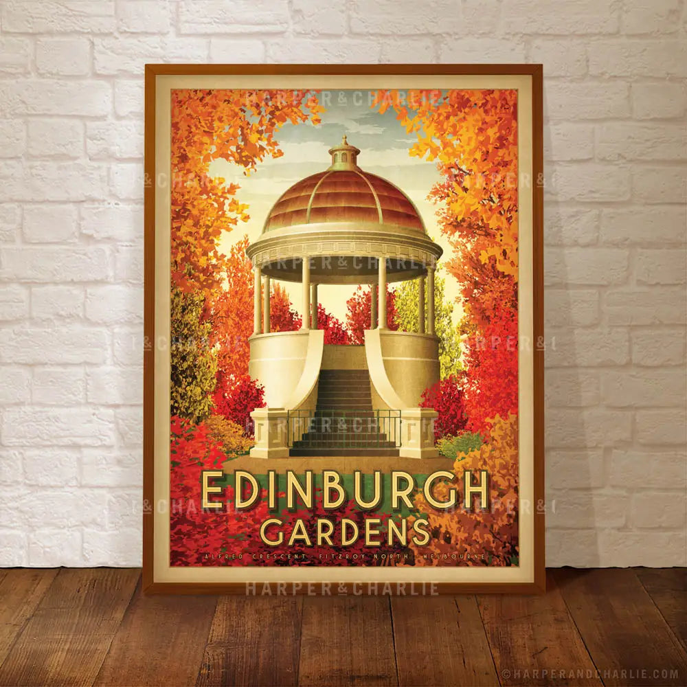 Edinburgh Gardens North Fitzroy, Melbourne Print