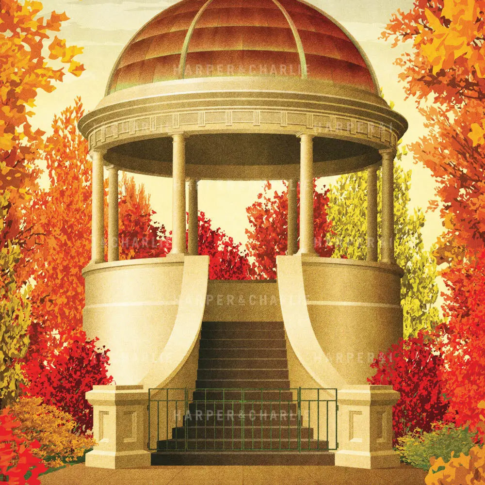 Edinburgh Gardens North Fitzroy, Melbourne Print Close Up View