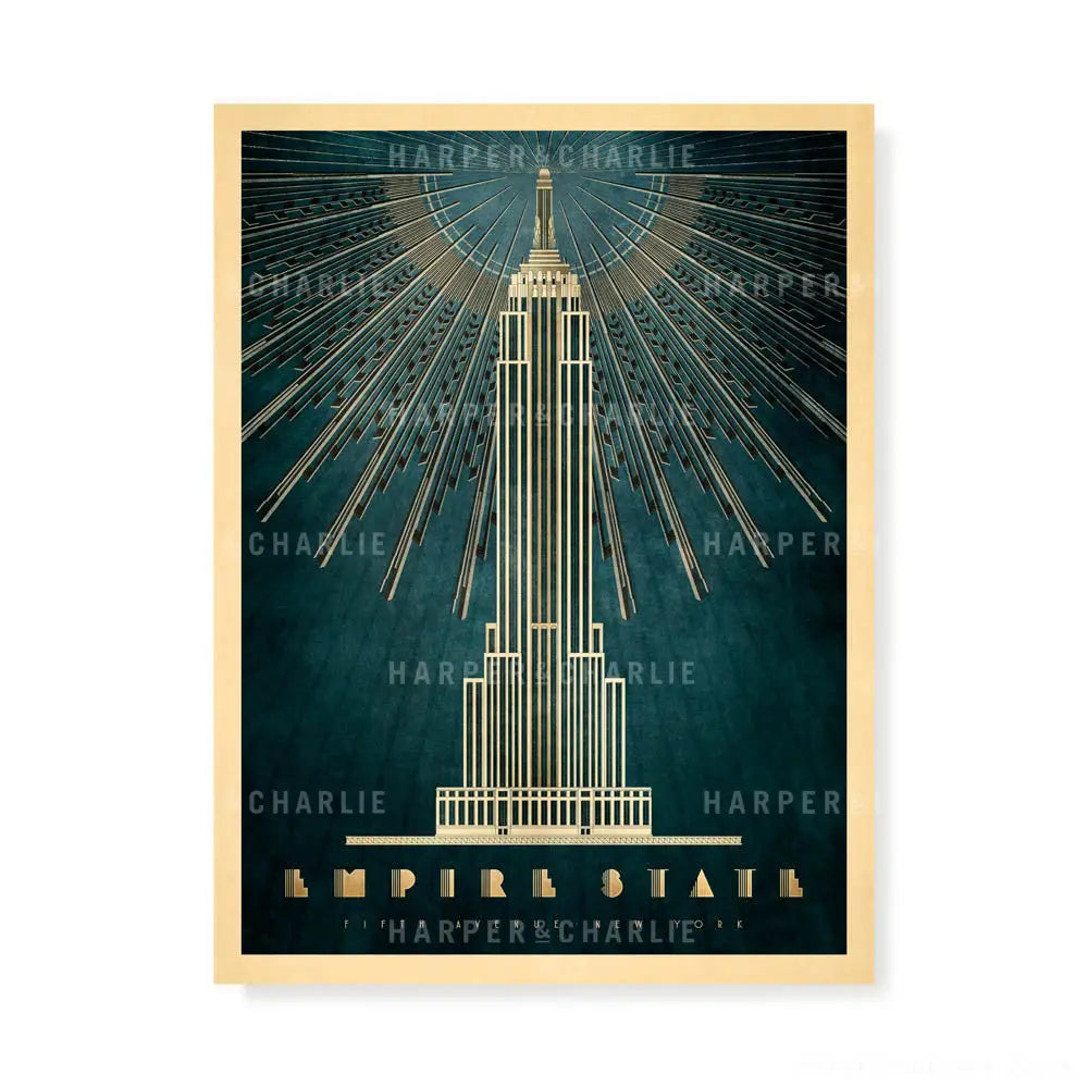 Empire State Building, New York Colour Print