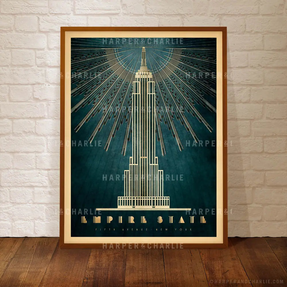 Empire State Building, New York Colour Print