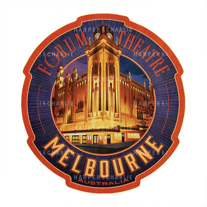 The Forum Theatre Melbourne Travel Sticker