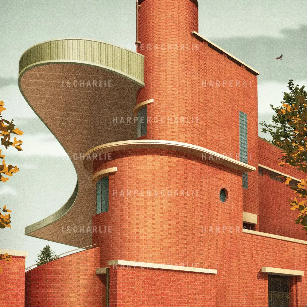 Glenferrie Oval Hawthorn Art Print Close Up View by Harper and Charlie