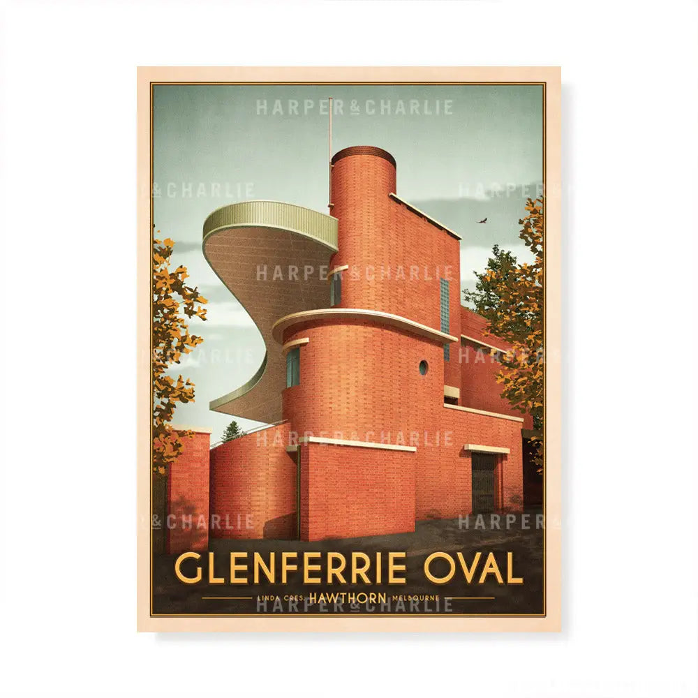 Glenferrie Oval Hawthorn Art Print by Harper and Charlie