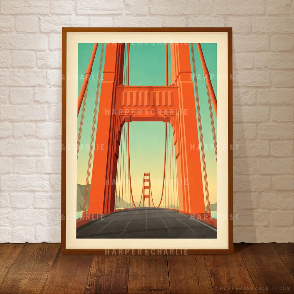 Golden Gate Bridge, San Francisco Colour Print
