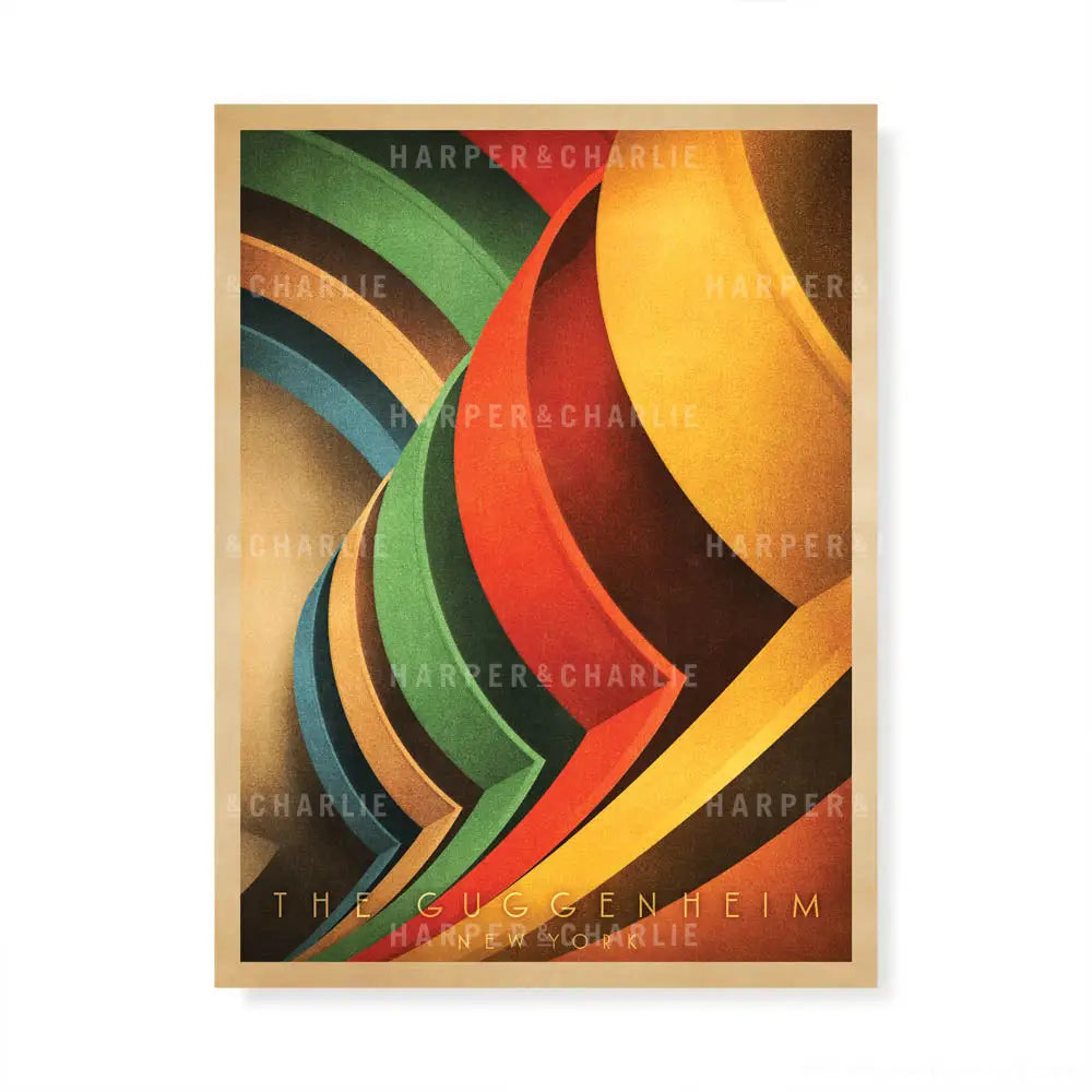 Guggenheim Interior, New York Colour Print