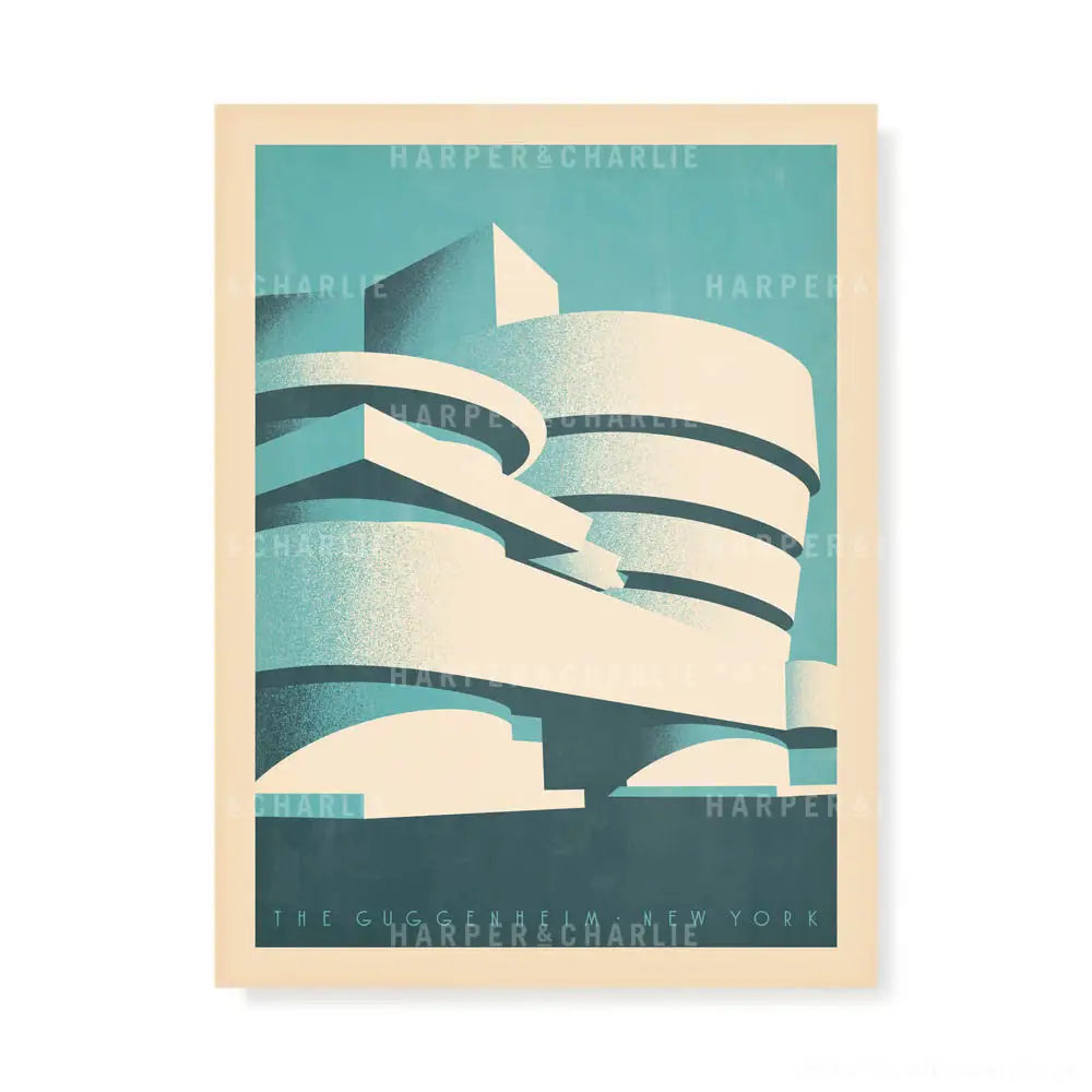 Guggenheim Museum Colour Print