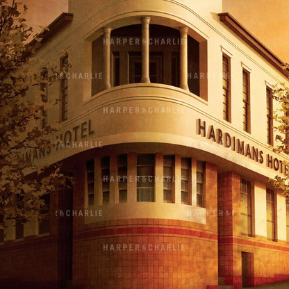 Hardimans Hotel Kensington Melbourne Print