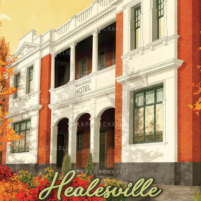 Healesville Hotel Yarra Valley colour print close up view