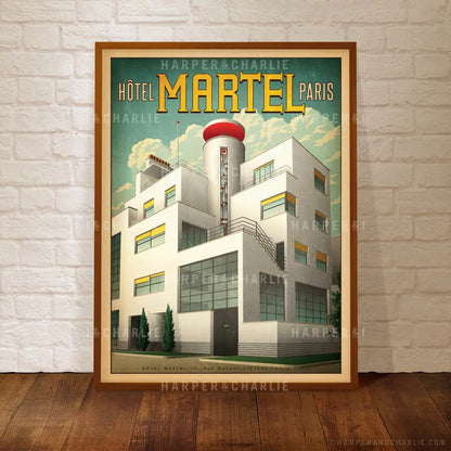 Hôtel Martel, Paris Colour Print
