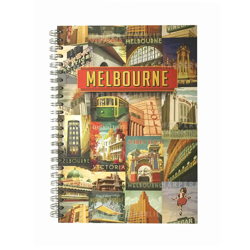 Iconic Melbourne Notebook by Harper and Charlie
