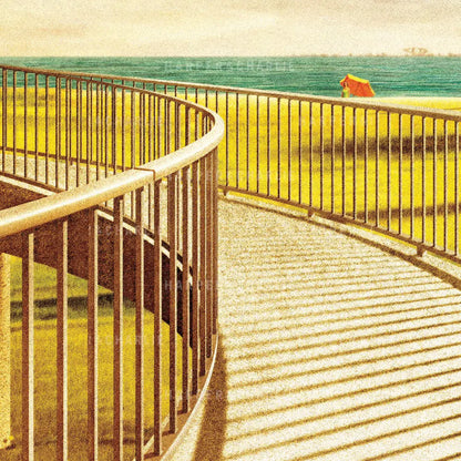 Jacka Boulevard Footbridge, St Kilda Melbourne Print Close Up View