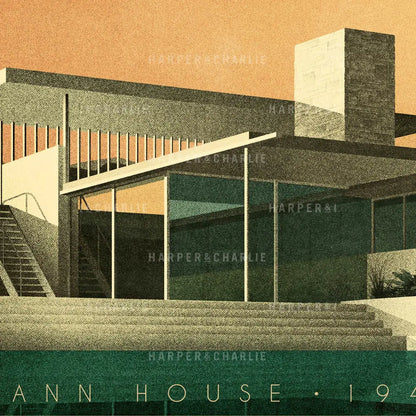 Kaufmann House, Palm Springs, California Colour Print Close Up View