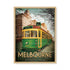 Melbourne W Class Tram colour print by Harper and Charlie