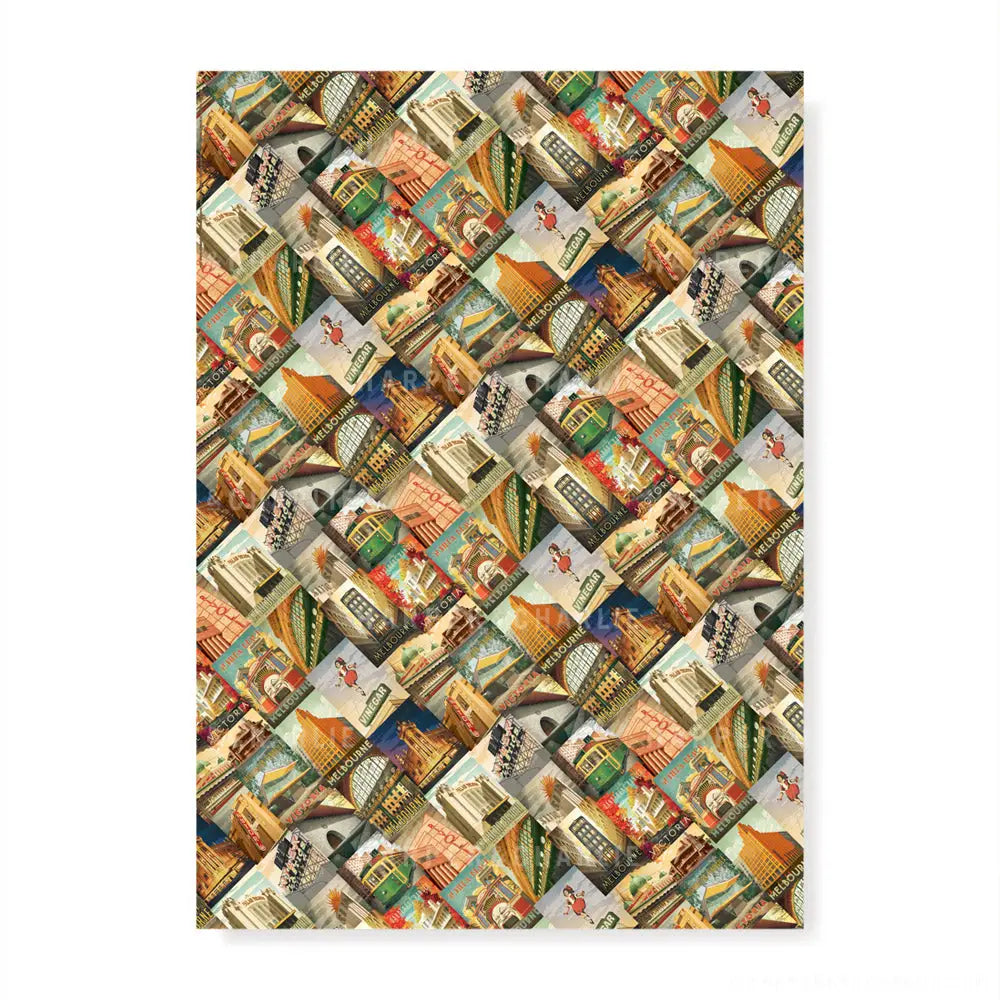 Melbourne-themed Wrapping Paper design by Harper and Charlie