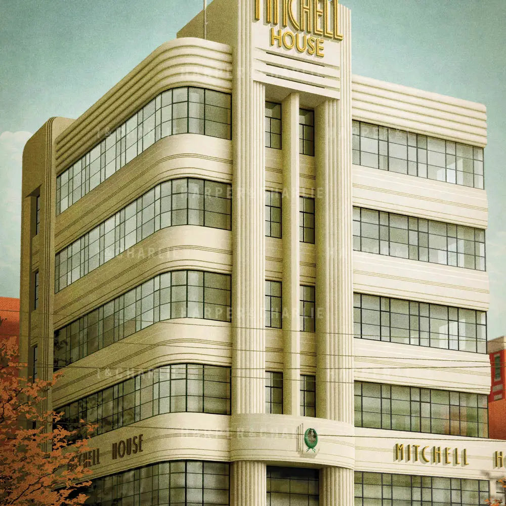 Mitchell House Colour Print Close Up View