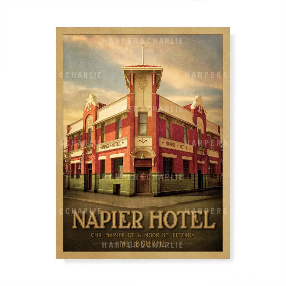 Napier Hotel Fitzroy Colour Print