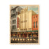 Vintage-style poster of the old Odeon Theatre in Melbourne with a beige border.