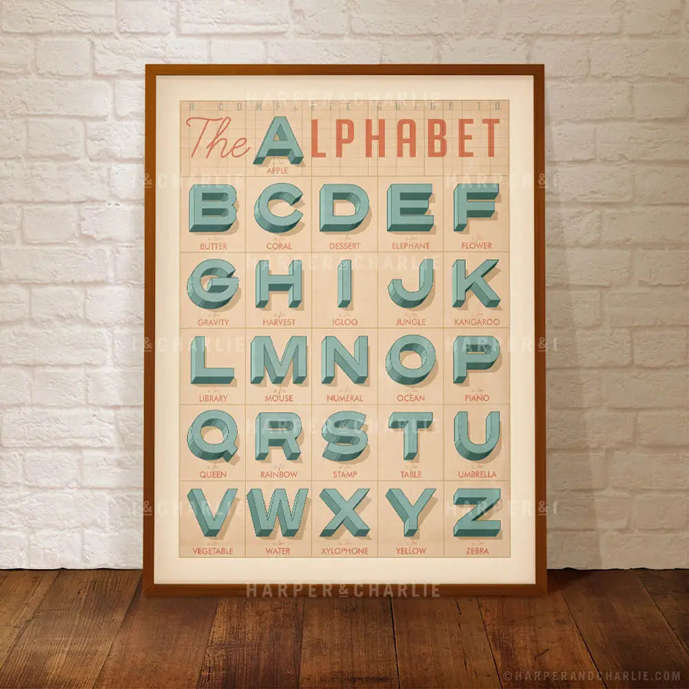 Old Textbook Alphabet Kids&