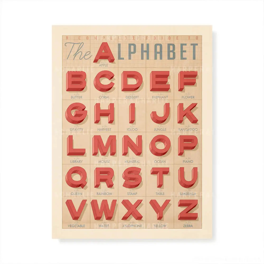 Old Textbook Alphabet Kids&