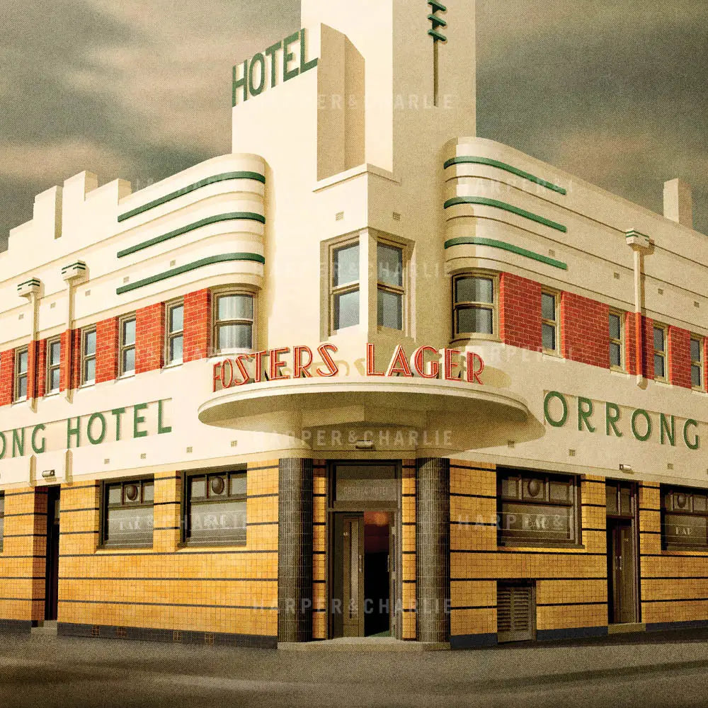 Orrong Hotel Armadale Melbourne Colour Print Close Up