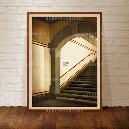Platform No. 5 Flinders Street Station, Melbourne framed colour print by Harper and Charlie