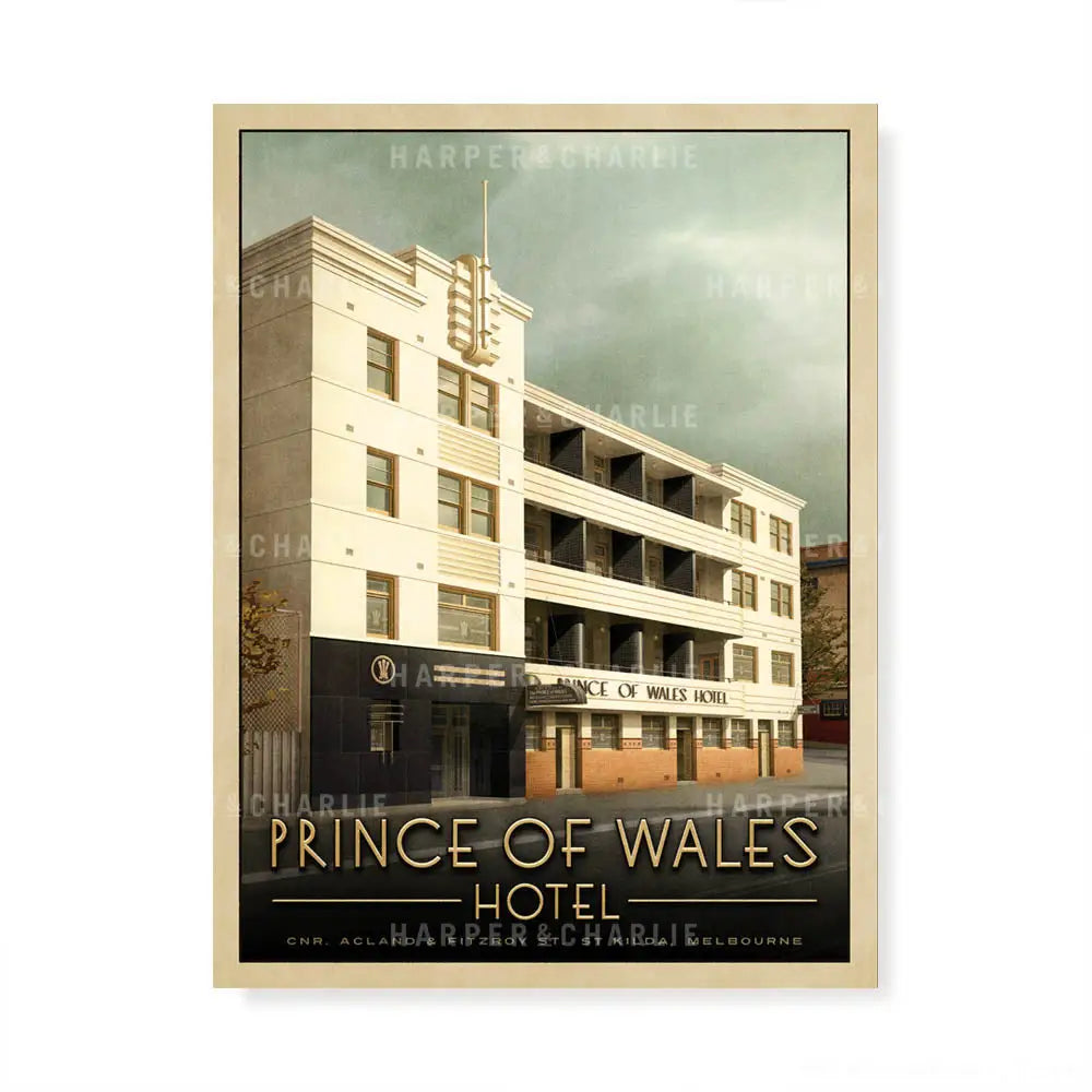 Prince of Wales Hotel St Kilda Colour Print